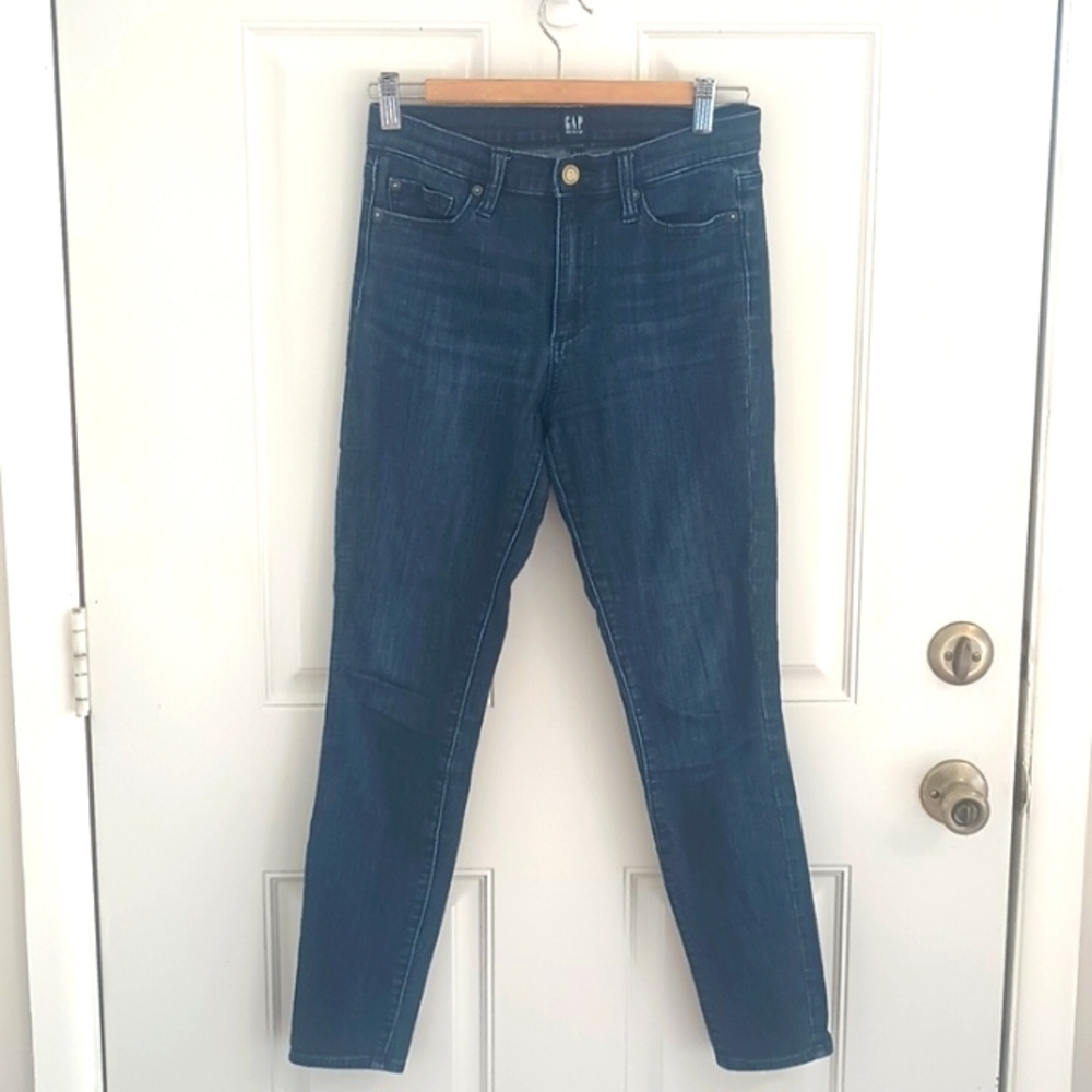 Gap dark wash high rise jeggings in size 25 regular - Picture 1 of 10
